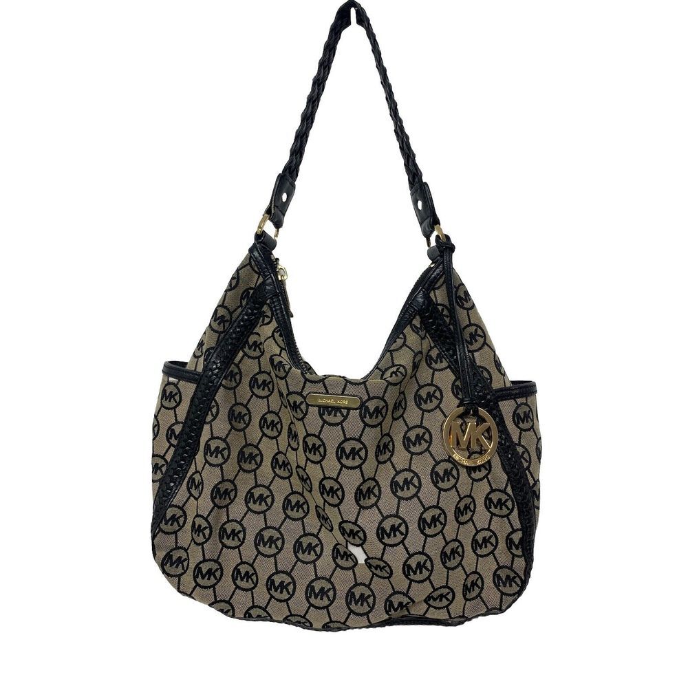 Michael Kors Vintage Shoulder‎ Hobo Bag Brown/Black #I98WA